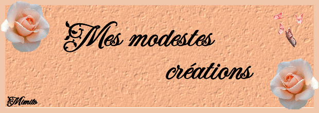 Mes modestes créations